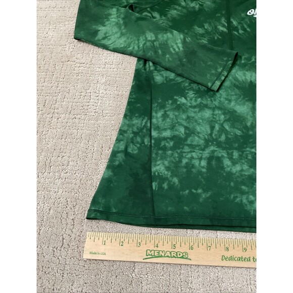 Ohio Green Tie Dye Quarter Zip Pullover Jacket Women’s Size Medium,EUC - Picture 7 of 10